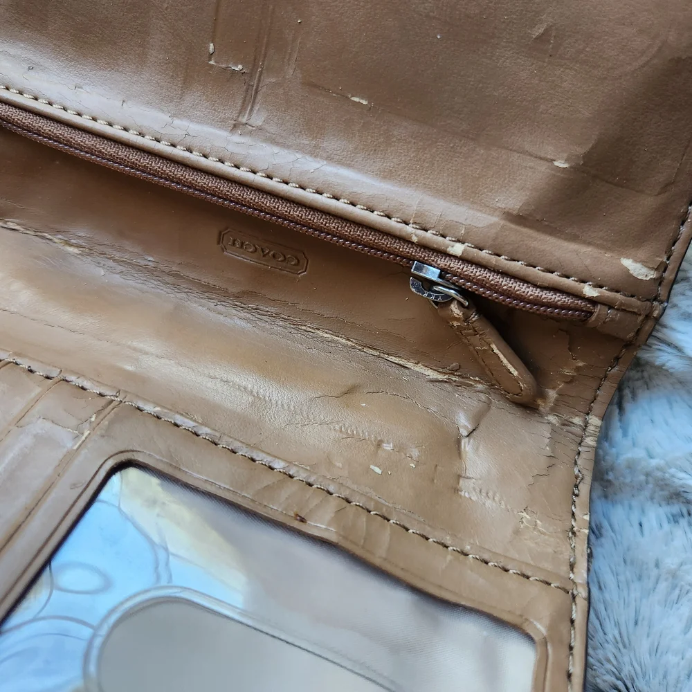 Coach Park Signature Dylan Crossbody Wallet in Brown - Picture 9 of 9